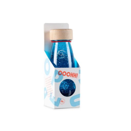 Botella sensorial flotante azul Petit Boum - Monetes