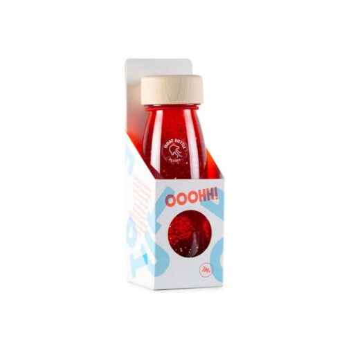 Botella sensorial flotante roja Petit Boum - Monetes