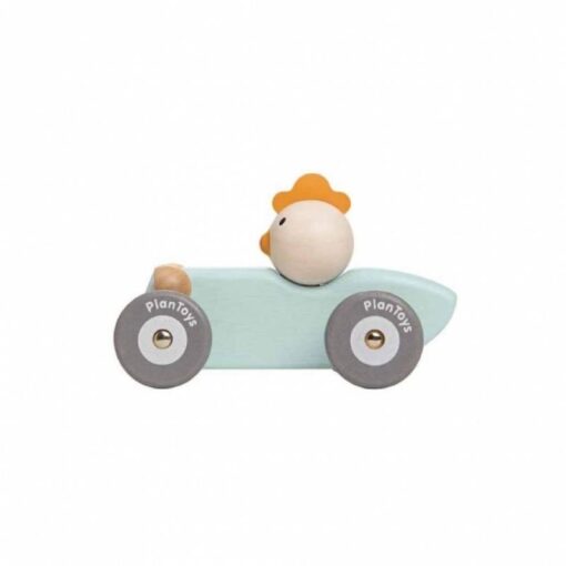 Coche carreras vintage pollo PlanToys