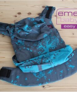 Mochila Emeibaby Easy - Treemei petrol y turquesa - Monetes