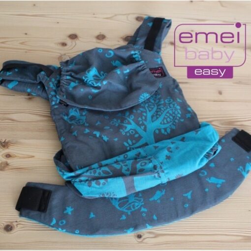 Mochila Emeibaby Easy - Treemei petrol y turquesa - Monetes