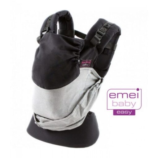 Mochila Emeibaby Easy gris negro- Monetes