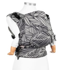 Mochila ergonómica evolutiva Fidella Fusion 2.0 Toddler Dancing Leaves Black&White