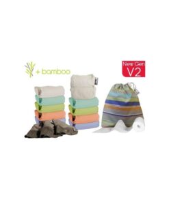 Pack de 10 pañales Pop In en colores pastel, con accesorios