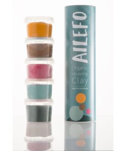 Plastilina orgánica 5 colores 100 gr, Ailefo