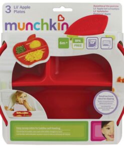 Pack de platos con compartimentos Apple Muchkin