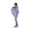 Abrigo de porteo 3 en 1 Enigma Softshell - Dust Blue - Monetes