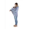 Abrigo de porteo 3 en 1 Enigma Softshell - Dust Blue - Monetes