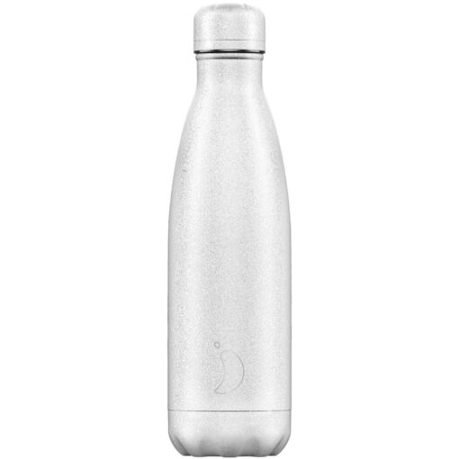 Botella Chilly's Glitter Blanco 500ml - Monetes