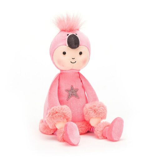 Peluche Jellycat Perky Flamingo Flapper - Monetes