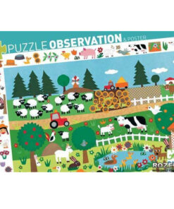 puzzle-observacion-granja-35-piezas-djeco-monetes