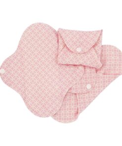 Compresas de tela Salva Slips (Pack 3) - Rosa Geometric - Monetes