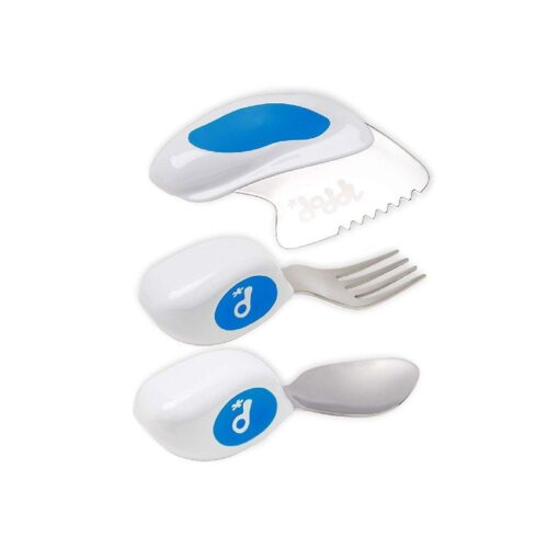 Set de cubiertos de aprendizaje de 3 piezas Doddl azul